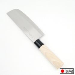 Dao thái làm bếp nắm gỗ đầu bằng Tsubaro Nikken Nhật Bản 29.5cm_3