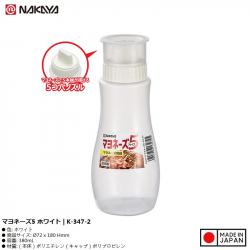 Chai đựng nước sốt Nakaya 380ml - Màu trắng_A