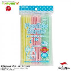 Set 80 ống hút bọc riêng Torune Flexible Straw Ø5x190mm_A