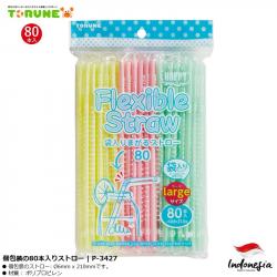 Set 80 ống hút bọc riêng Torune Flexible Straw Ø6x210mm_A