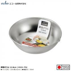 Tô inox có miệng rót Echo Cooking Bowl Ø12.8cm_5