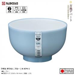 Bát nhựa tròn Nakaya Coupole Bowl L - Màu xanh_A