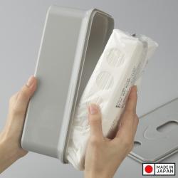 Hộp đựng khăn giấy Inomata Tissue Case - Gray_3
